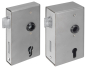 Preview: AMF Schlosskasten blank mit Schloss verzinkt Nr. 140U Komplett Set