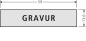 Preview: RSA2-kompakt Namensschildeinlage mit Gravur