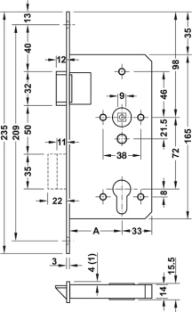 BMH Panikschloss 1013 PZW Funktion E