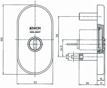 IKON Zylinderabdeckung 1087