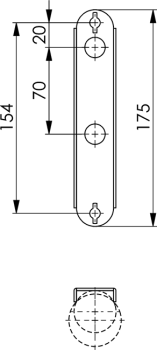 AMF Rundrohrunterlage Nr. 107G-25