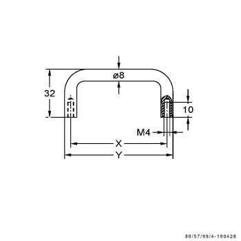 JuNie Bügelgriff 8 mm
