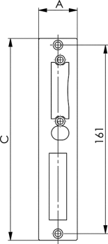 AMF Schließblech V2A Nr. 147 NI