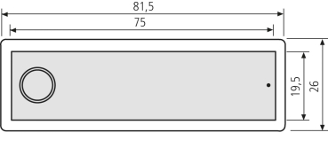 RSA2-kompakt Namensschild mit Klingelknopf (mit Gehäuse)