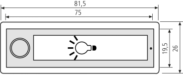 RSA2-kompakt Kunststoff-Lichtschild und Edelstahl-Lichtknopf (mit Gehäuse)