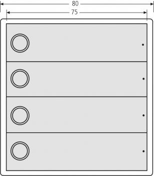 RSA2-kompakt ALU Block (4x Klingel)