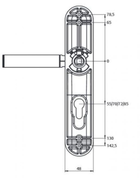 ASSA ABLOY Türbeschlag mit PIN Tastatur - CodeHandle