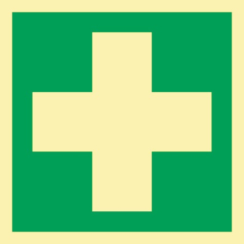 Rettungszeichen Erste Hilfe - Kunststoff oder Folie