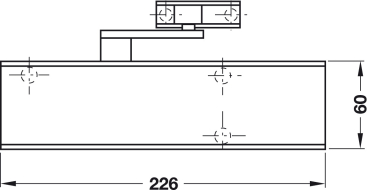 GEZE Türschließer 2000V mit Normalgestänge