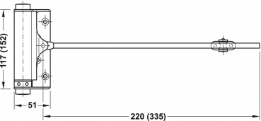 Türfeder für Türen im Innenbereich