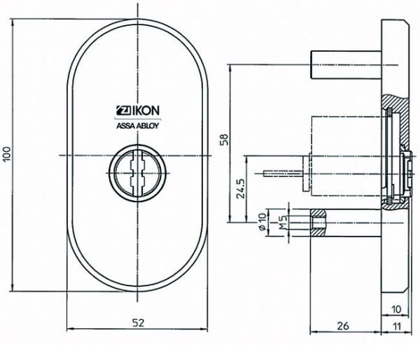 IKON Zylinderabdeckung 1087