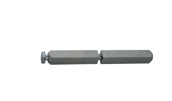 9 mm Panik-Vierkantstift geteilt