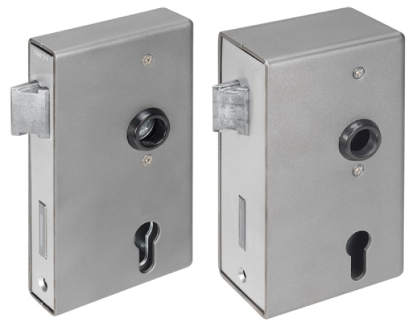 AMF Schlosskasten blank mit Schloss verzinkt Nr. 140U Komplett Set
