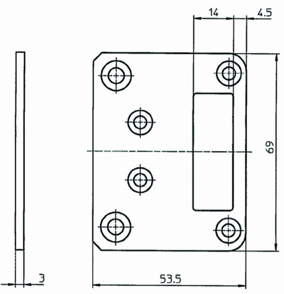 IKON Schließkastenblech (Belgien Ausführung) 1938