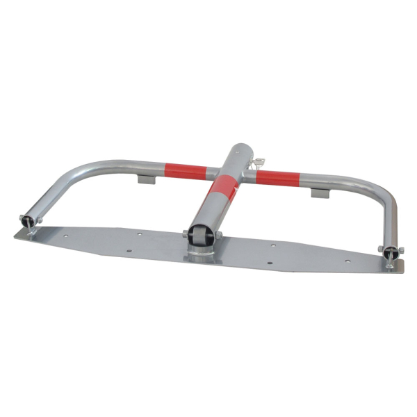 Umlegbare Parkplatzsperre mit 60 mm Rundrohr