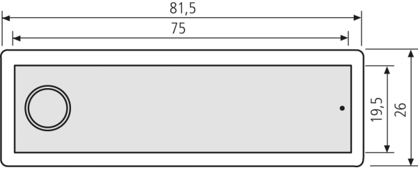 RSA2-kompakt Namensschild mit Klingelknopf (mit Gehäuse)