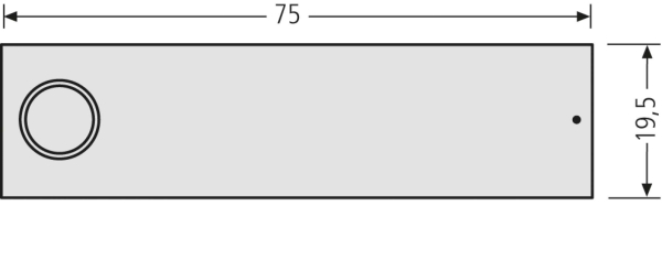 RSA2-kompakt Namensschild mit Klingelknopf ohne Gravur
