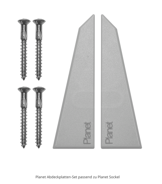 Planet Sockel Abdeckplatten plus 4 Schrauben