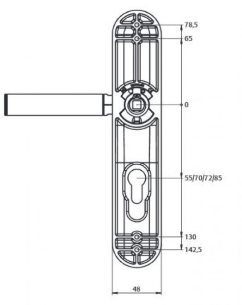 ASSA ABLOY Türbeschlag mit PIN Tastatur - CodeHandle