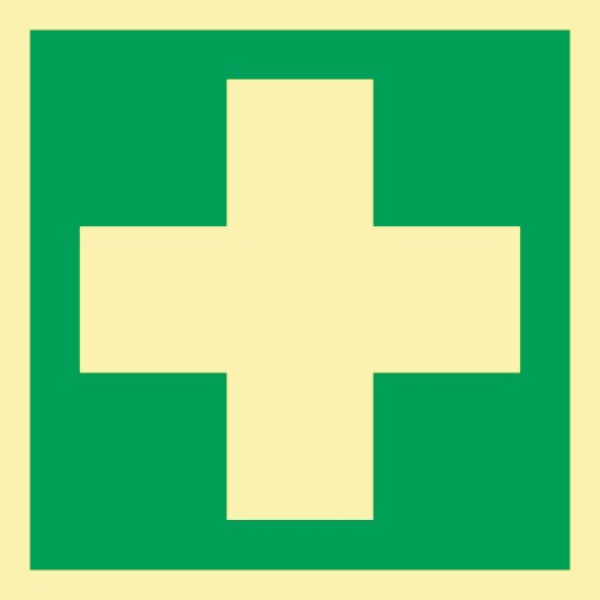 Rettungszeichen Erste Hilfe - Kunststoff oder Folie