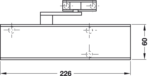 GEZE Türschließer 2000V mit Normalgestänge