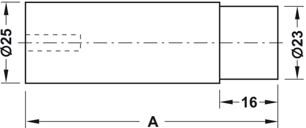 Wandtürpuffer aus Edelstahl