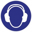 Gehörschutz benutzen - nach ASR A1.3 und DIN EN ISO 7010 - Kunststoff oder Folie