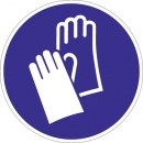 Handschutz benutzen - nach ASR A1.3 und DIN EN ISO 7010 - Kunststoff oder Folie